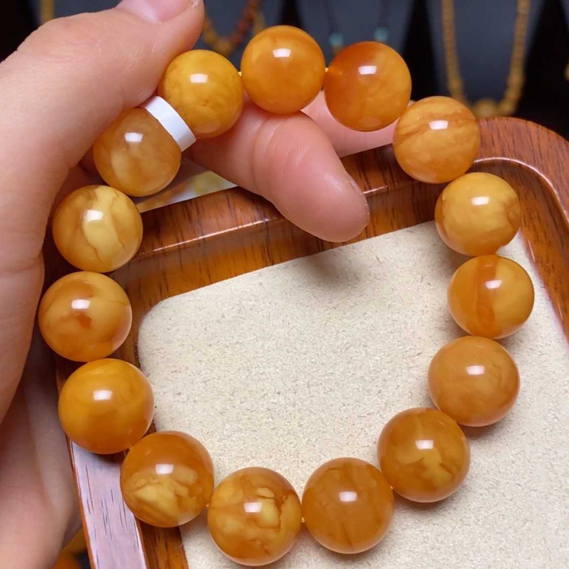 【闪购商品】未镶嵌蜜蜡手链手串