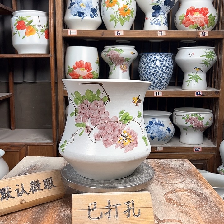 摆件小蛮腰紫藤新款陶瓷