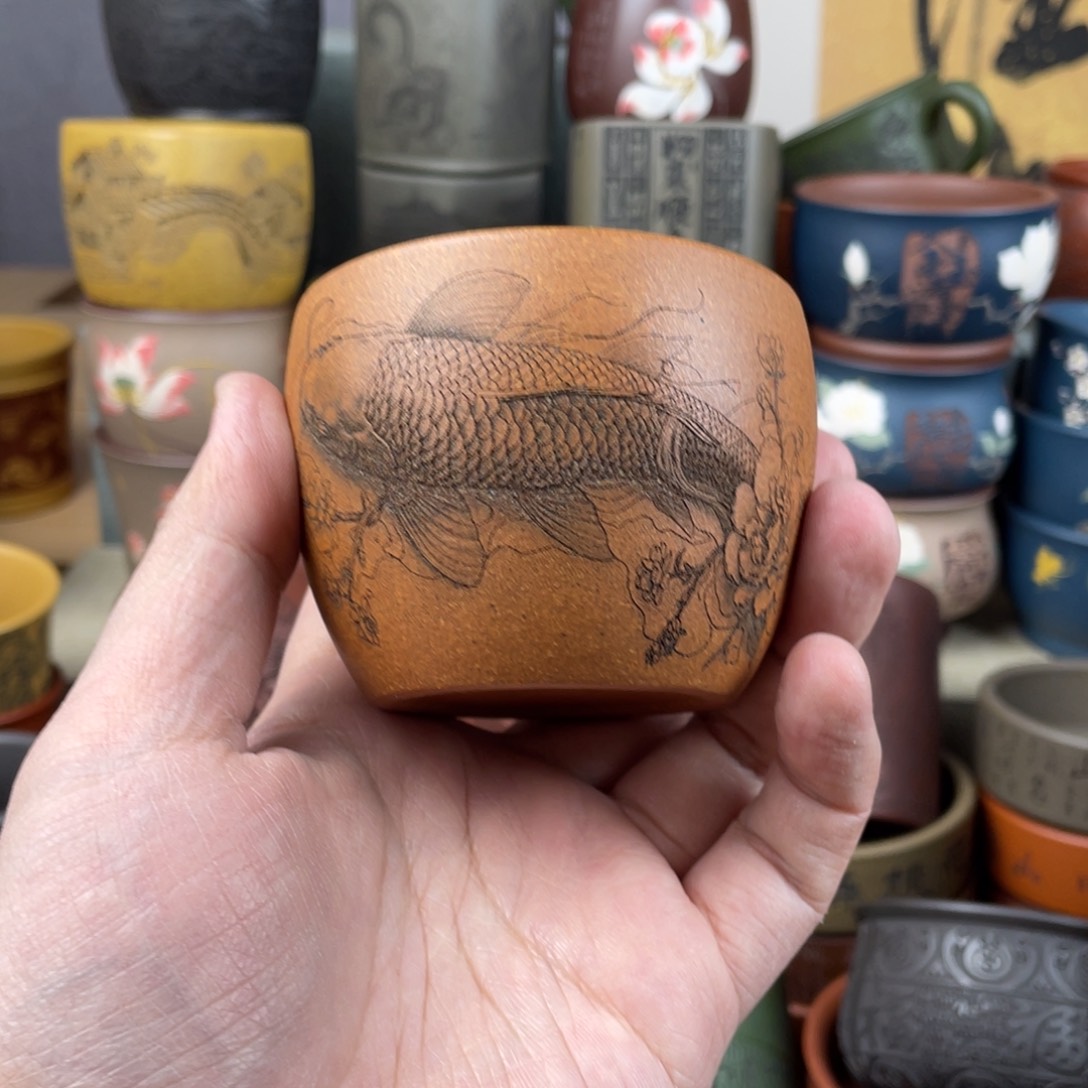 紫砂茶杯紫砂茶杯