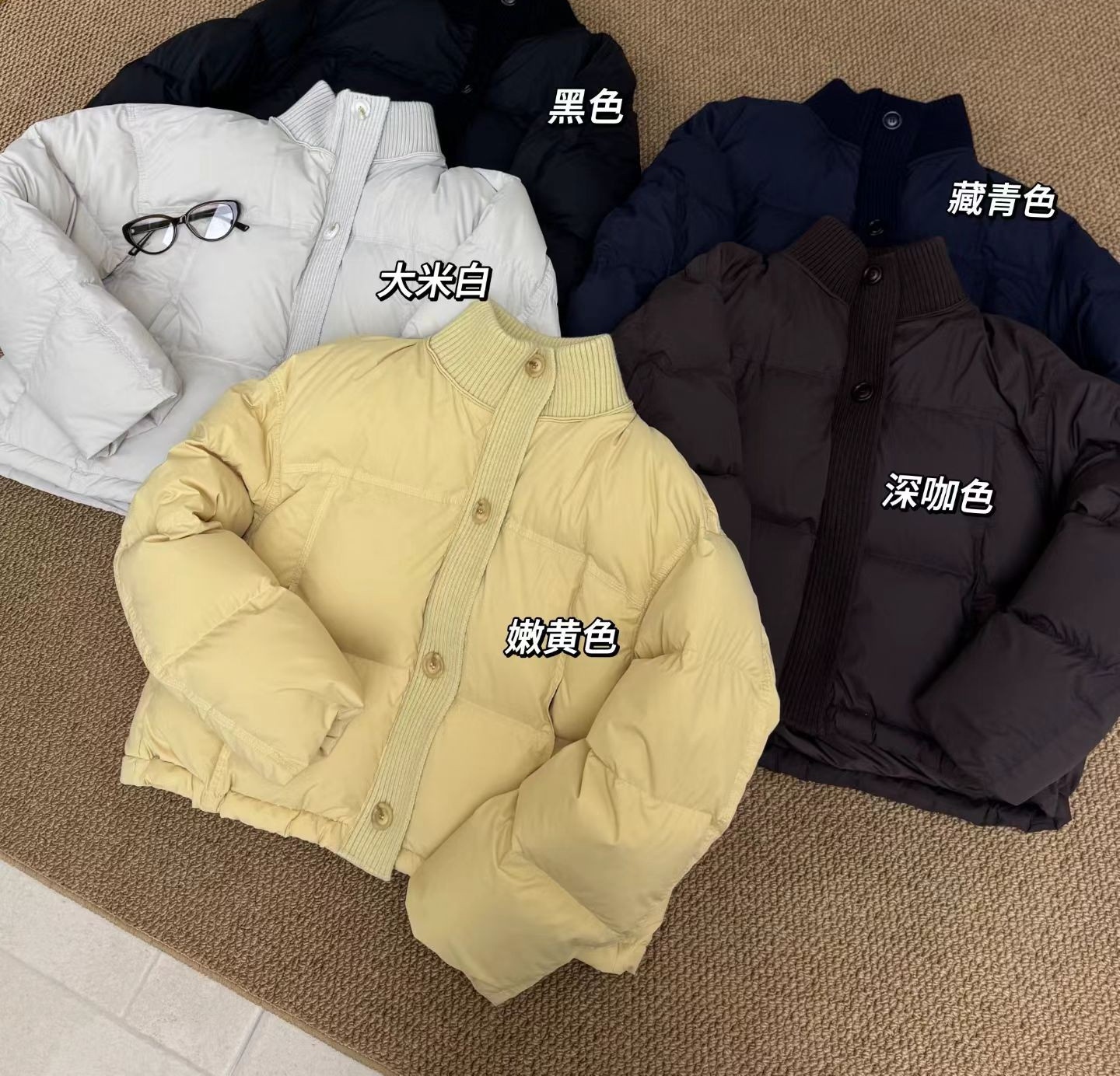 25189（毛衣领）立领90白鸭绒女冬季加厚小个子韩版面包服外套时尚
