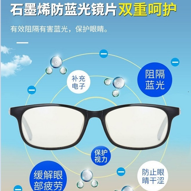 【直播专链】GOQI自有专利石墨烯防蓝光眼镜全框架学生成人护目镜