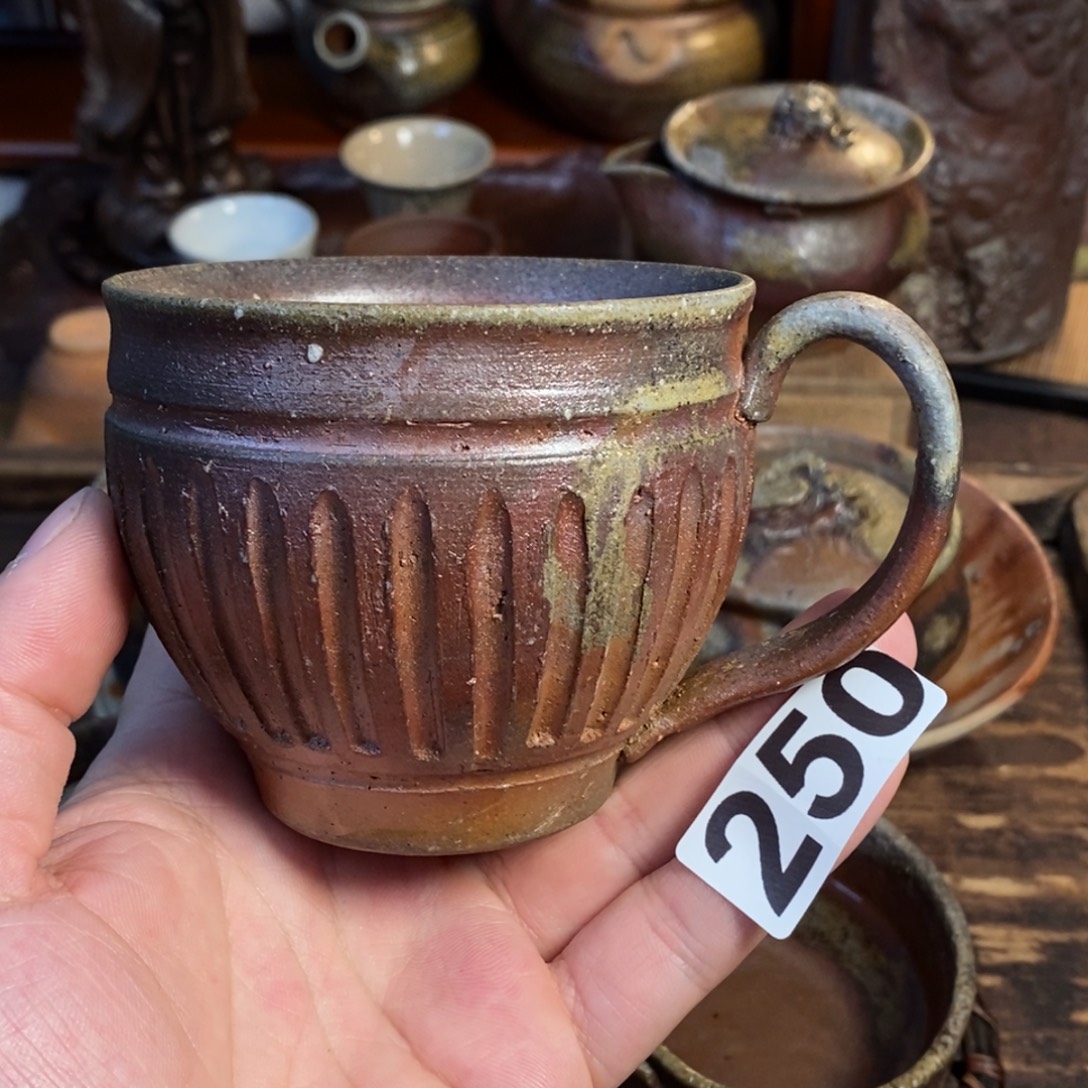 备前烧柴烧茶具咖啡杯