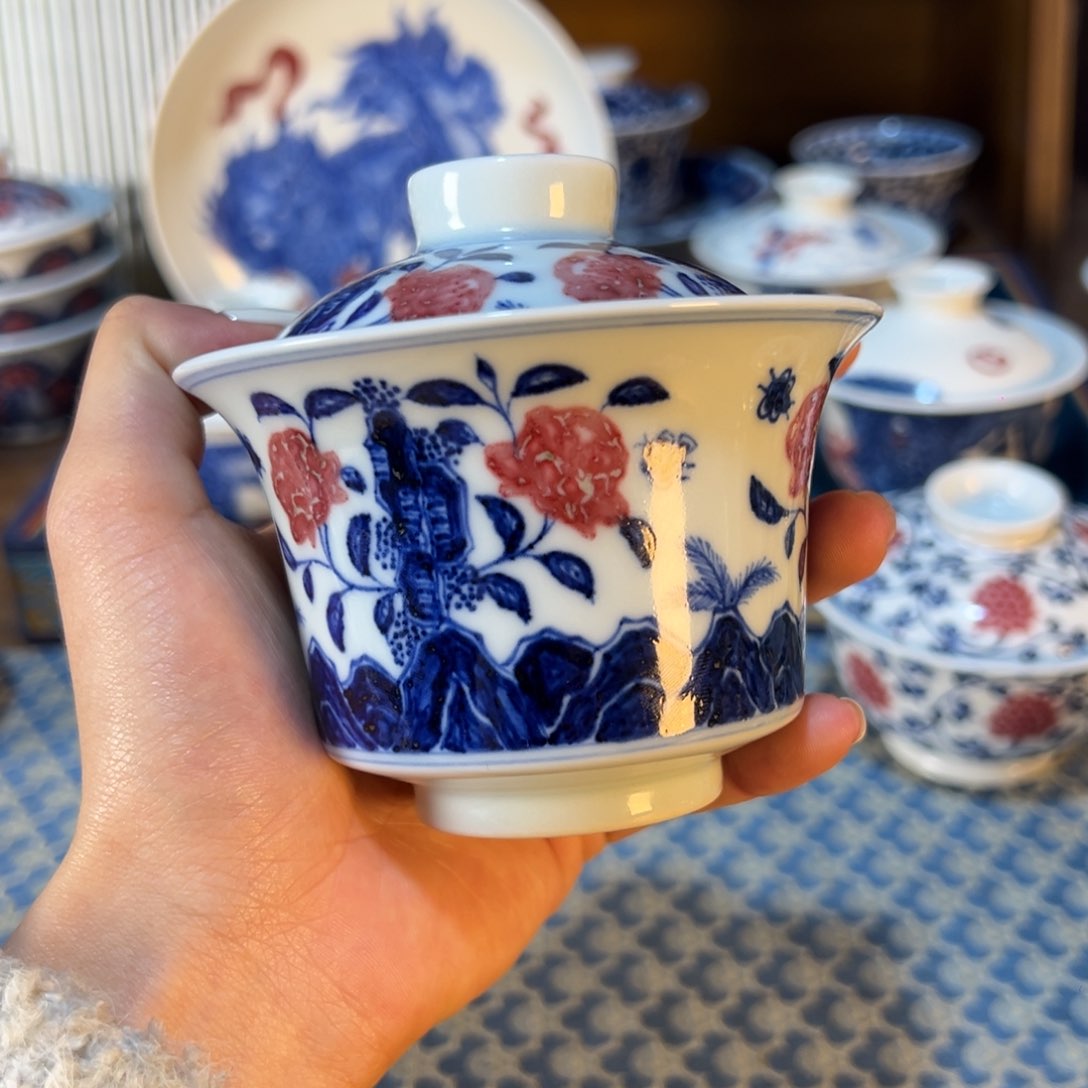 摆件景德镇陶瓷手工手绘