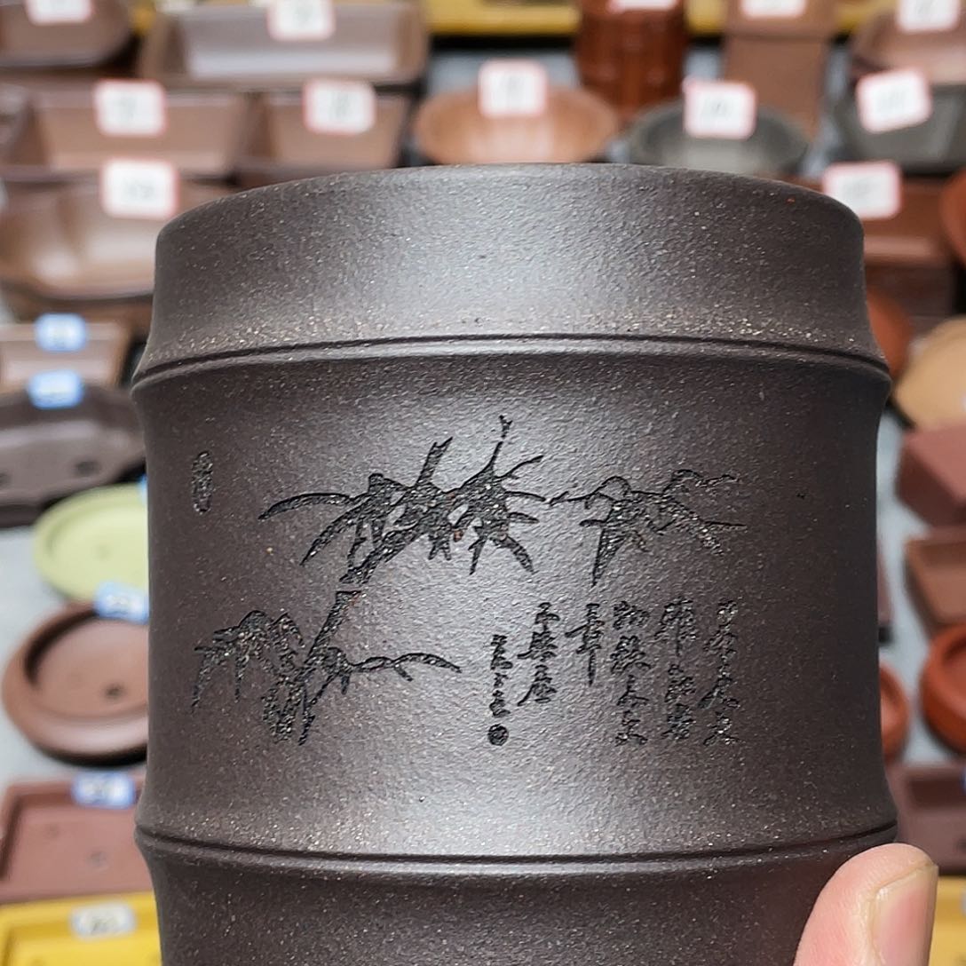 紫砂紫砂小盆8.5*9