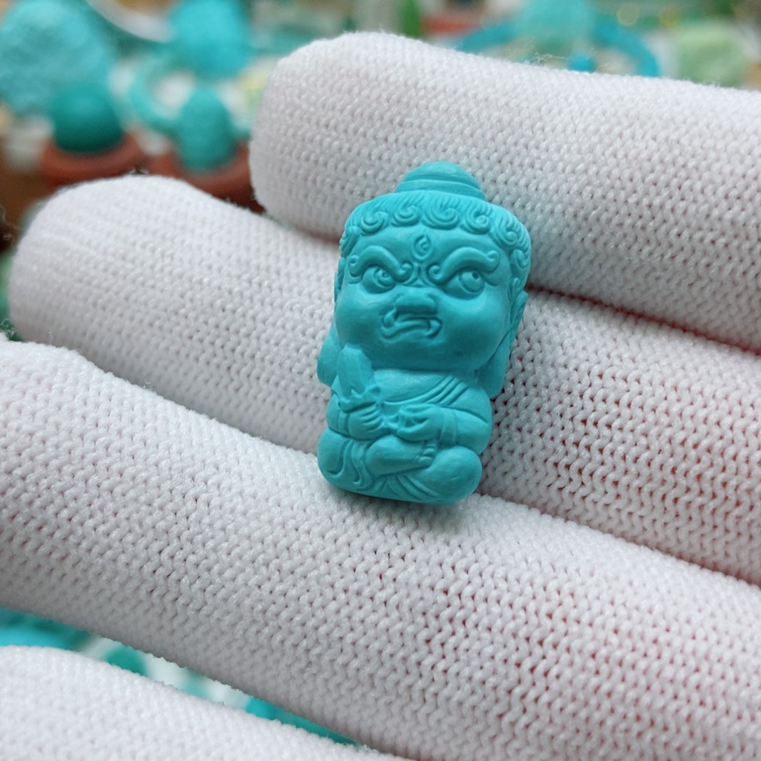 未镶嵌绿松石珠子