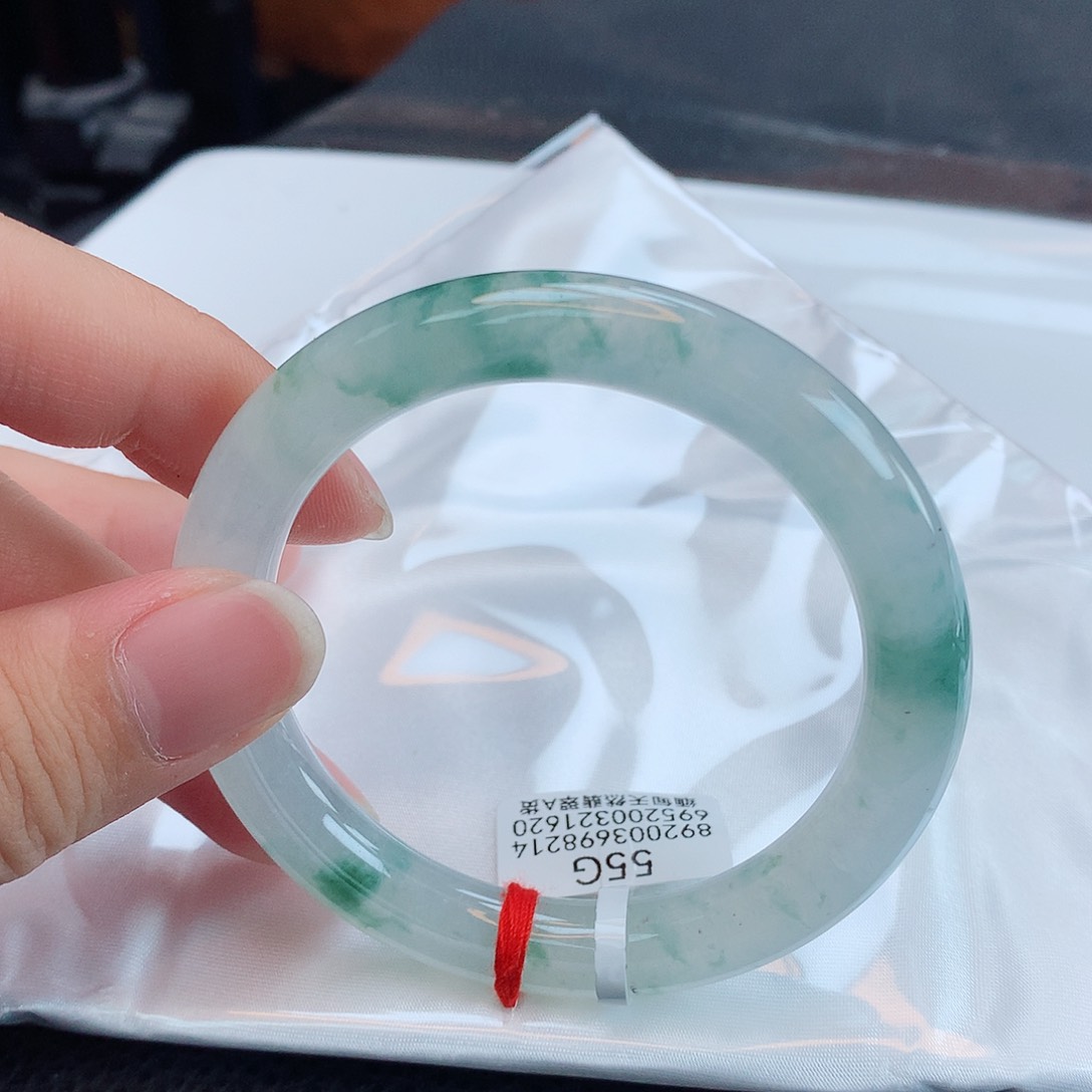翡翠手镯未镶嵌天然缅甸翡翠A货手镯