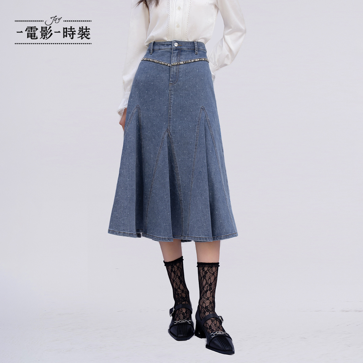 【芊芊专属】一电影一时装鱼尾牛仔半裙中长款修身FFEQ115652