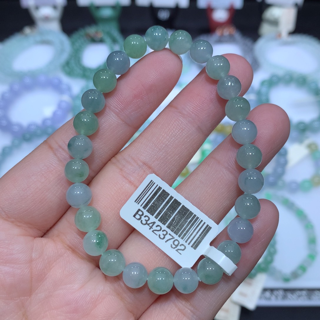 翡翠未镶嵌手串天然