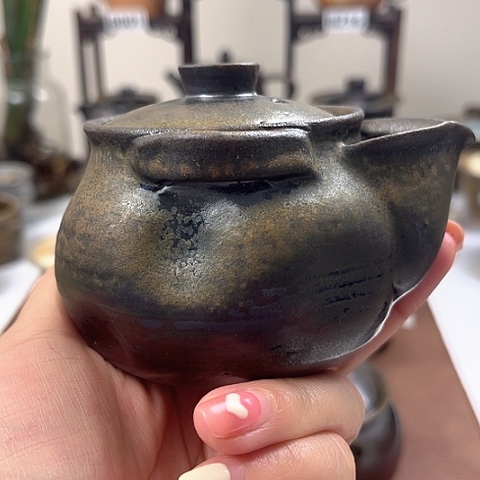 飞***托柴烧茶具柴烧茶具