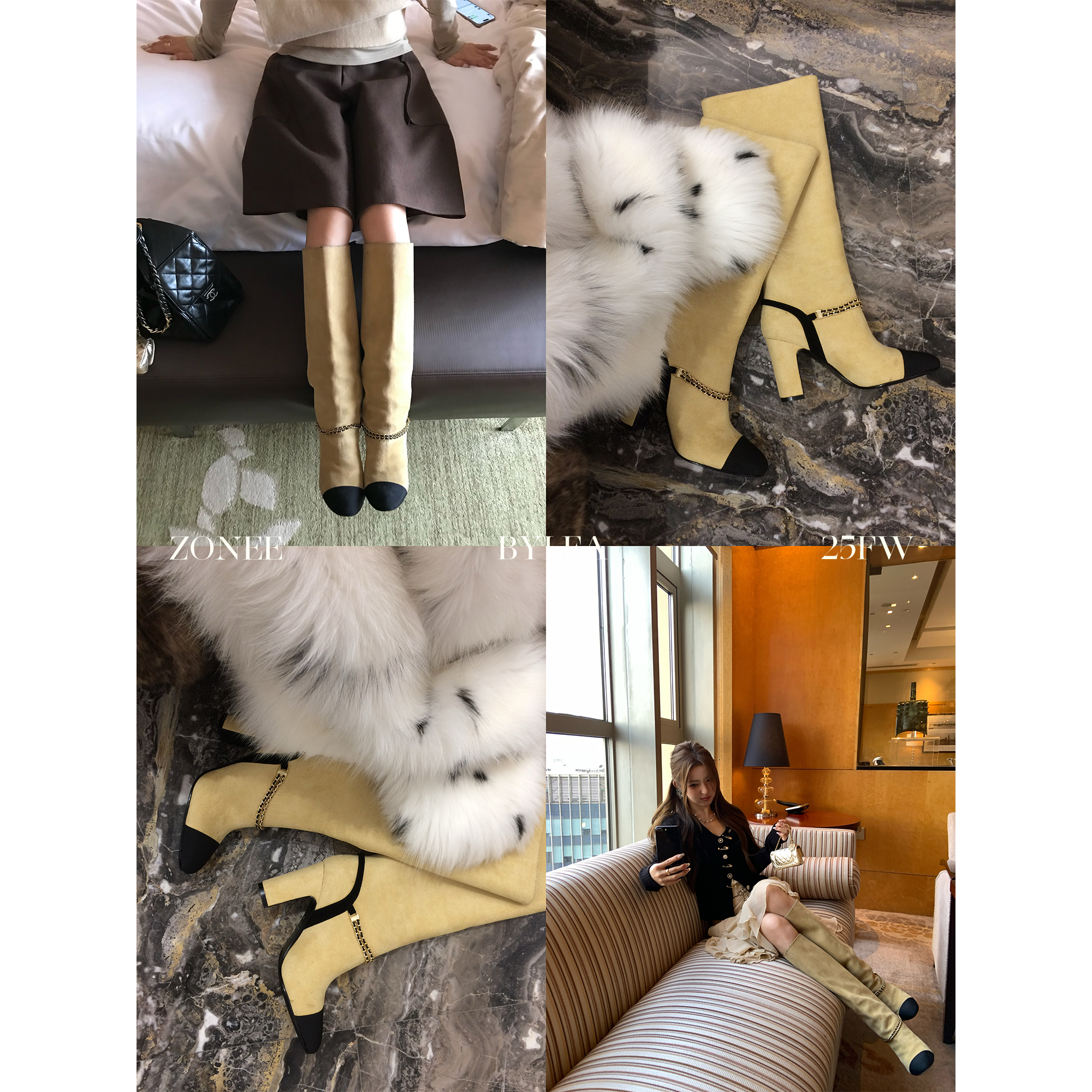 ZONEE 千呼万唤的小香长靴 私服定制