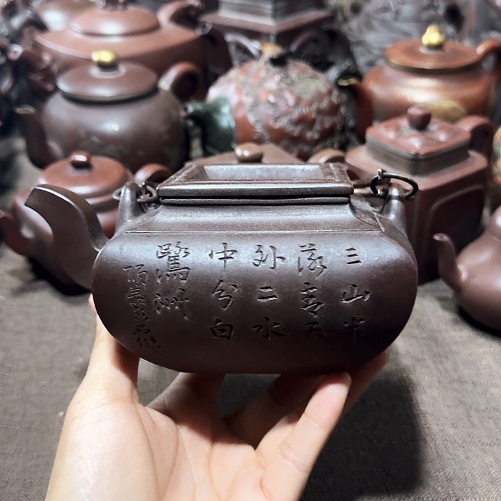 泥塑青*瓷紫砂壶茶具壶