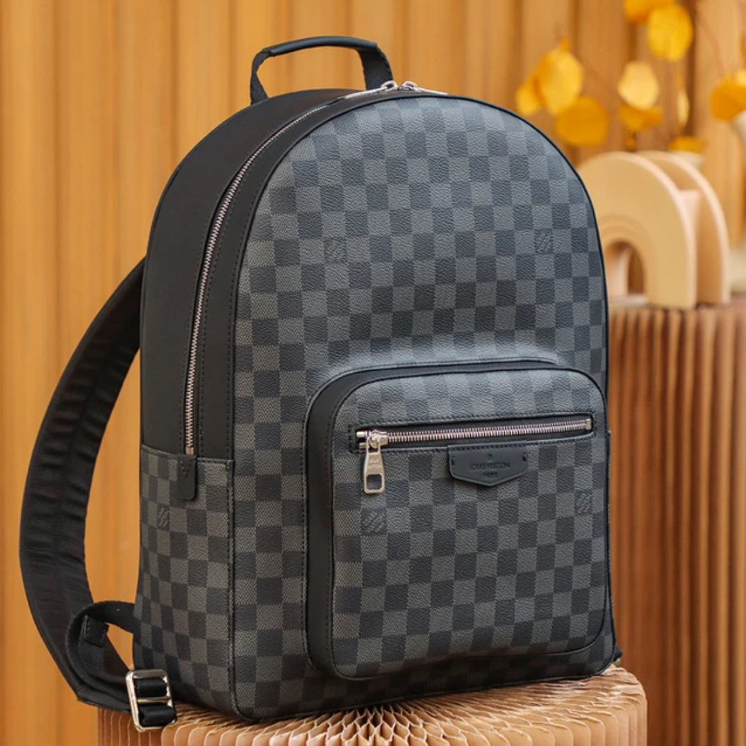 95新 LouisVuitton/路易威登 LV黑棋盘双肩包 25080065-06