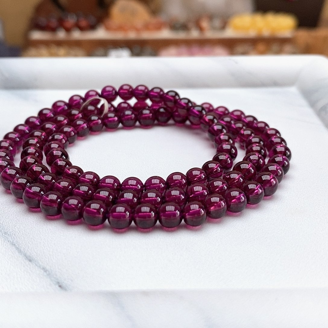 未镶嵌手链石榴石