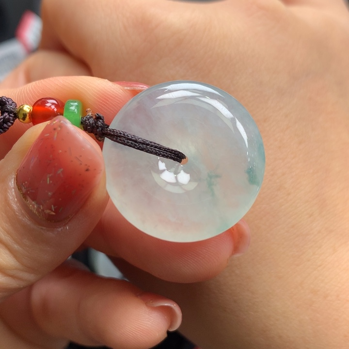 翡翠颈饰未镶嵌翡翠饰品24.8-5.8