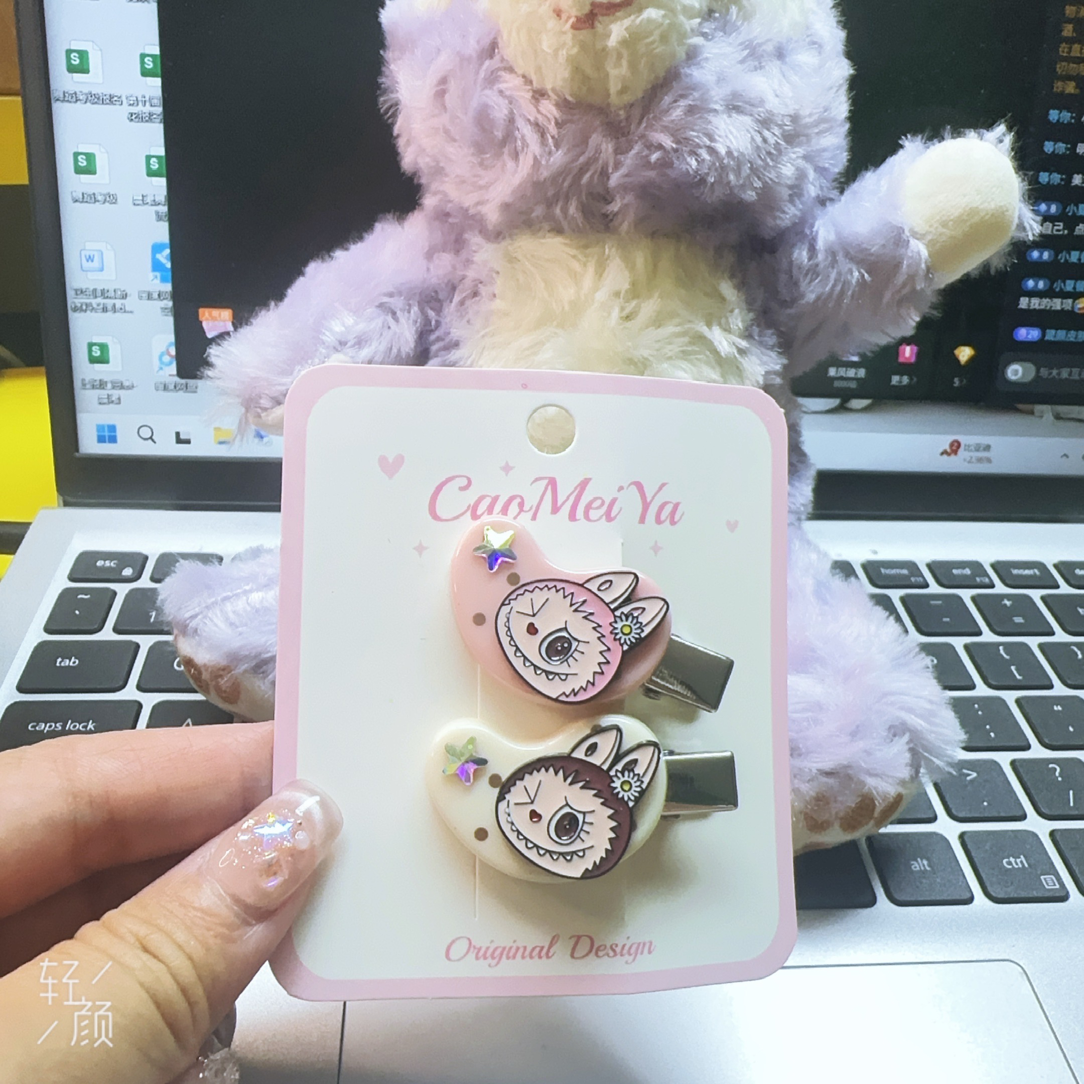 发夹女发饰创意卡通风日韩边夹甜美少女风拉布布