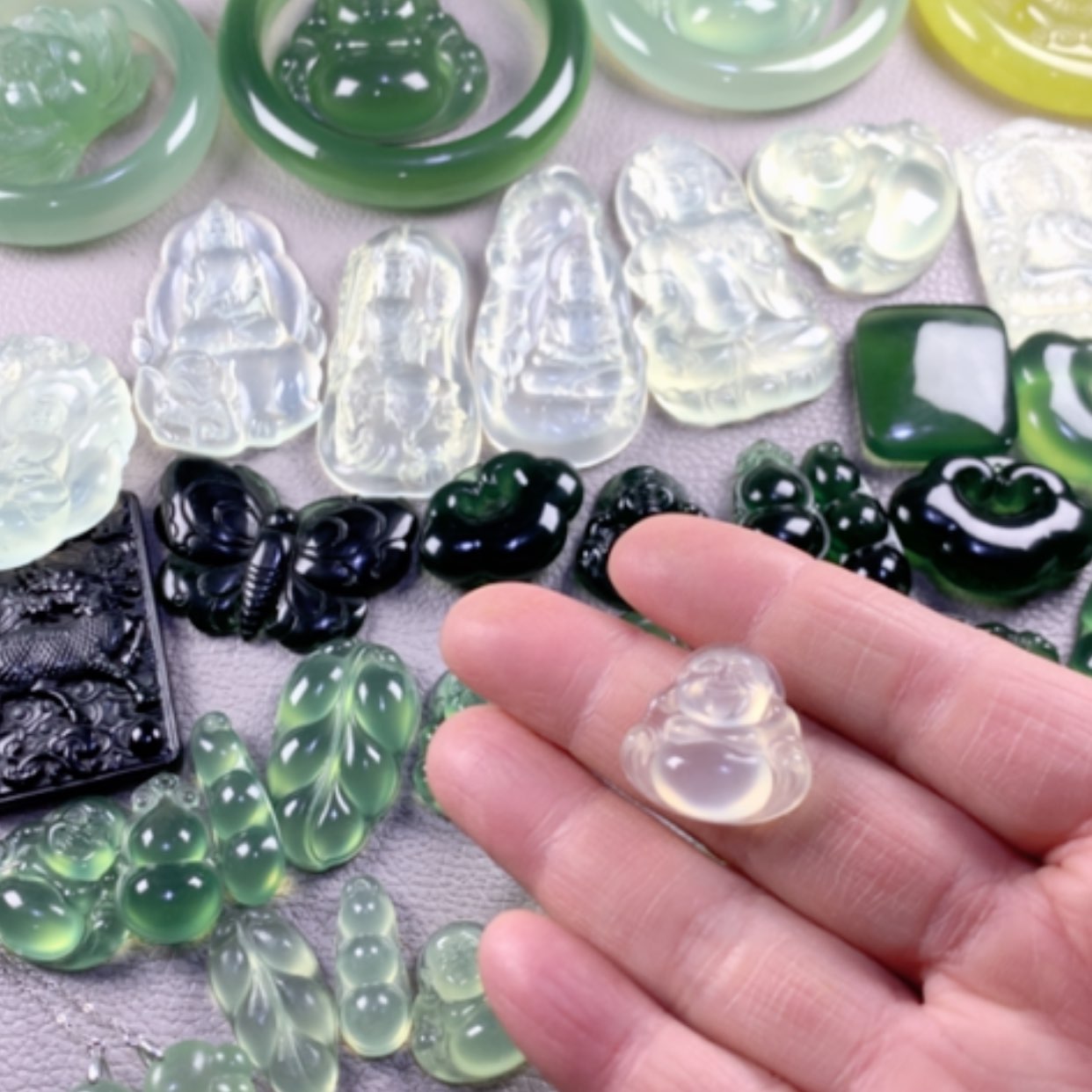 【闪购商品】蛇纹石玉岫玉未镶嵌