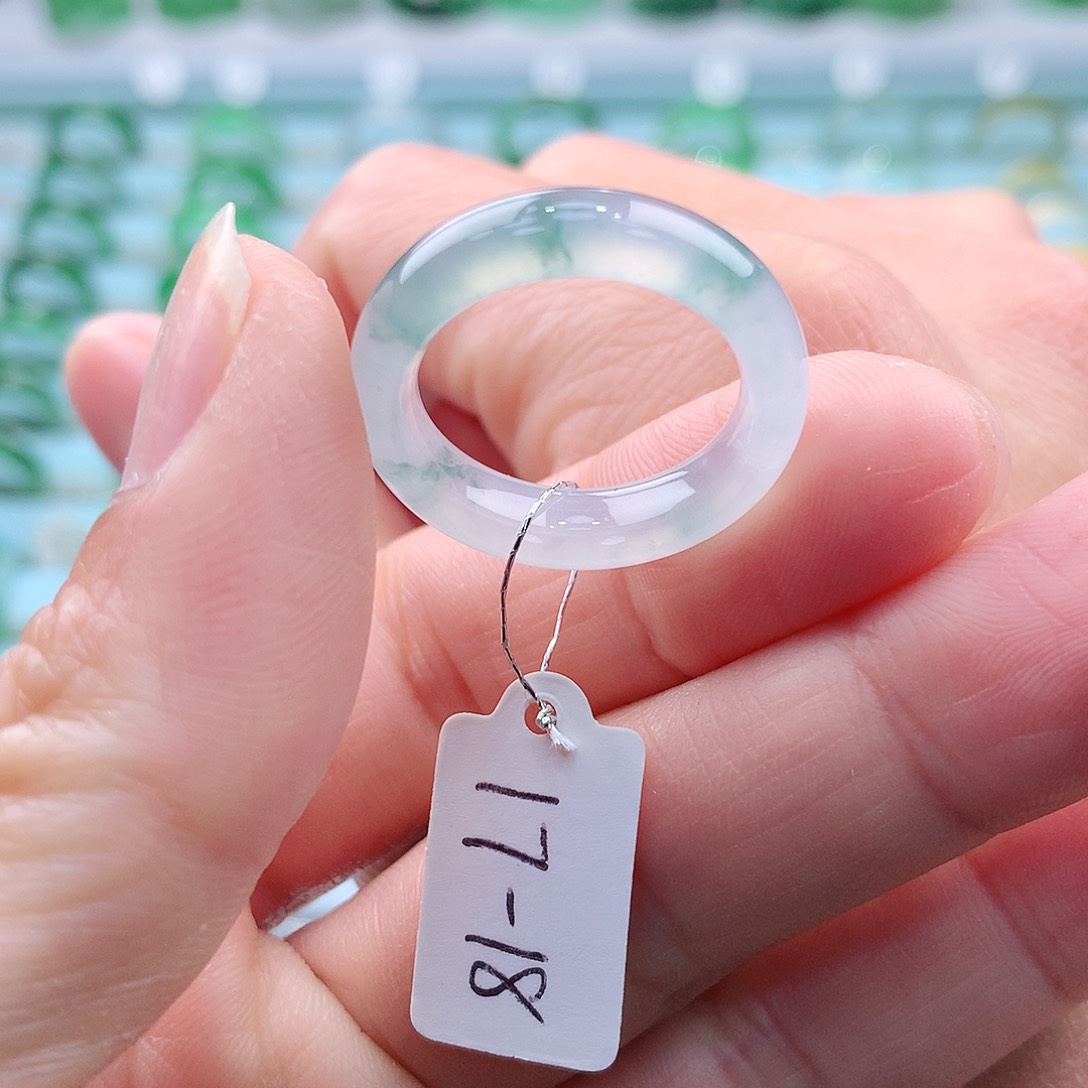 翡翠戒指未镶嵌A货缅甸翡翠