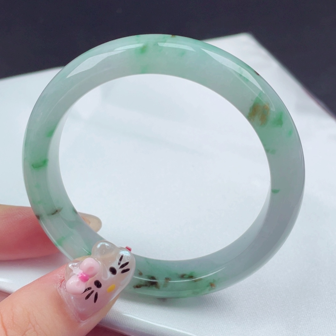 未镶嵌手镯翡翠53圈口