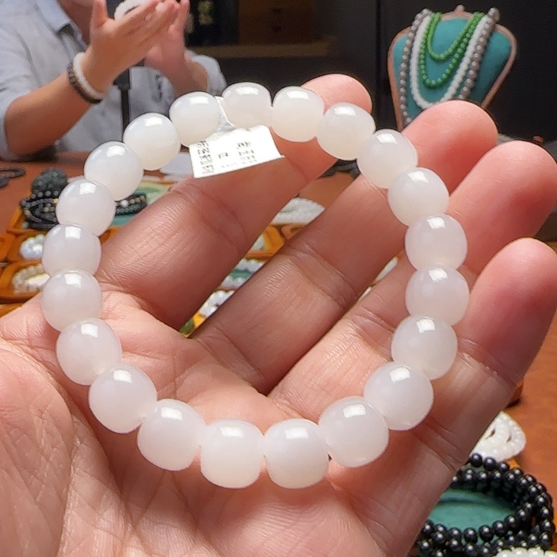 和田玉未镶嵌手链