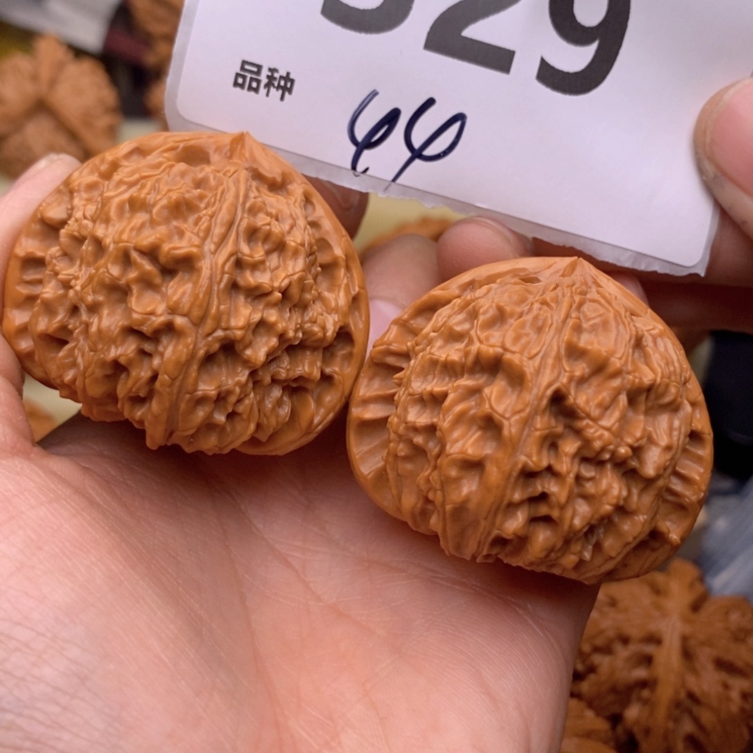 文玩核桃把件329号44白