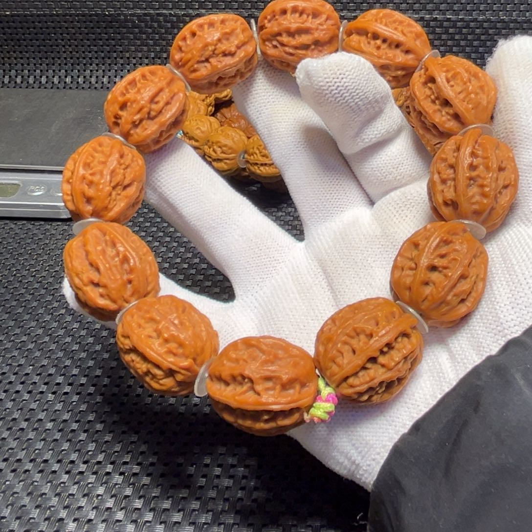 文玩核桃吊坠粗筋京八棱23