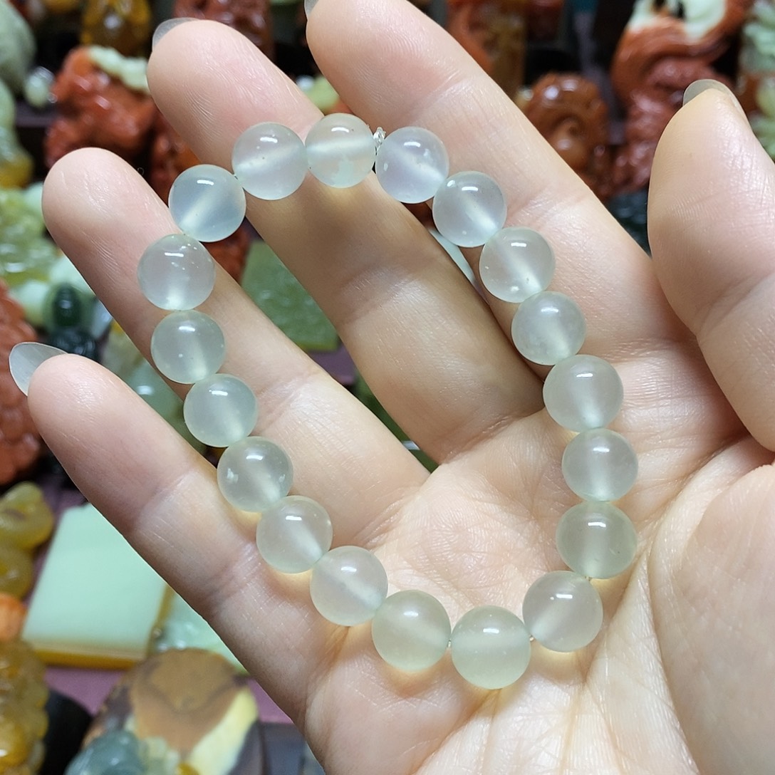 蛇纹石玉未镶嵌手链