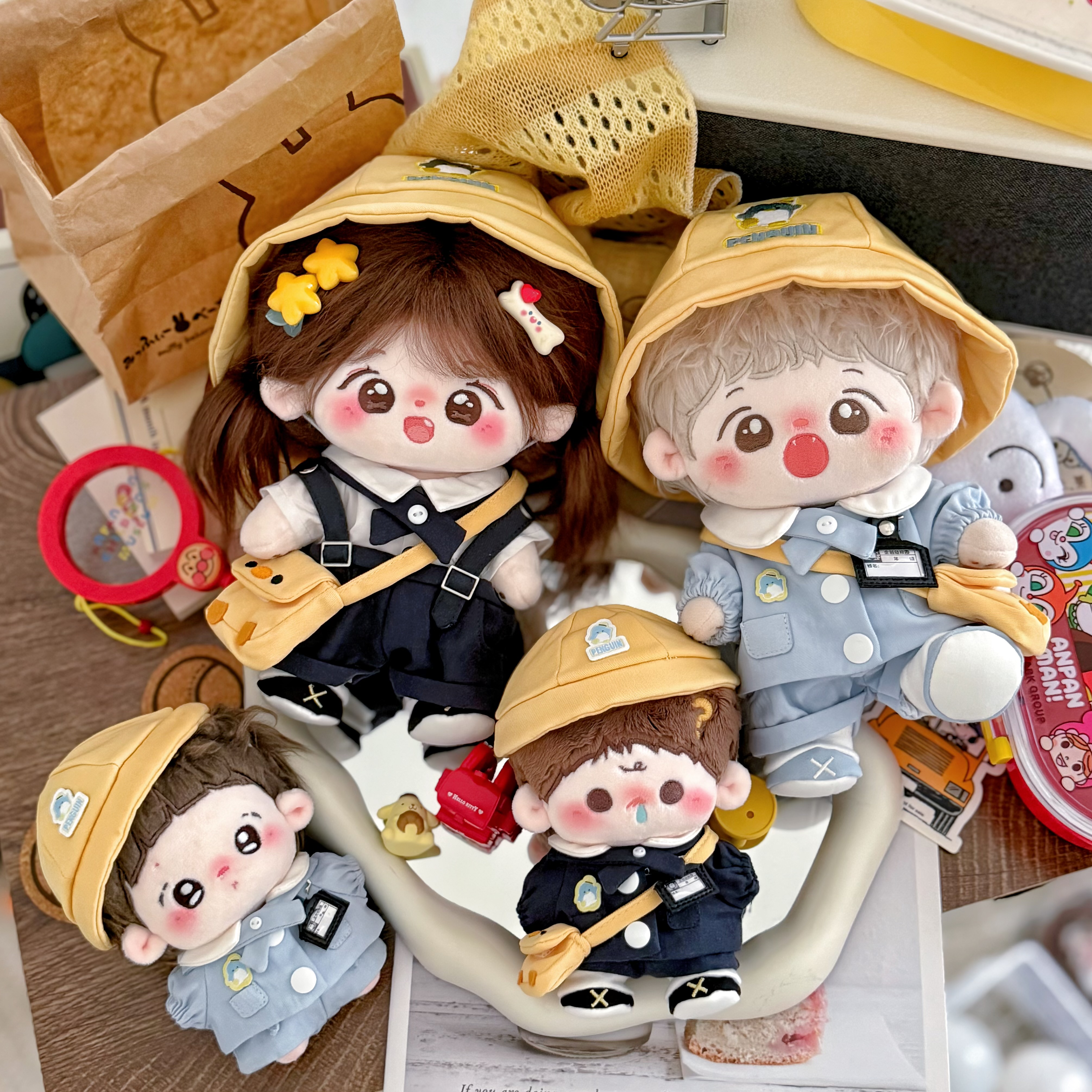 黄油乐享家10cm/20cm企鹅幼稚园 10cm/20cm棉花娃娃娃衣 无属性