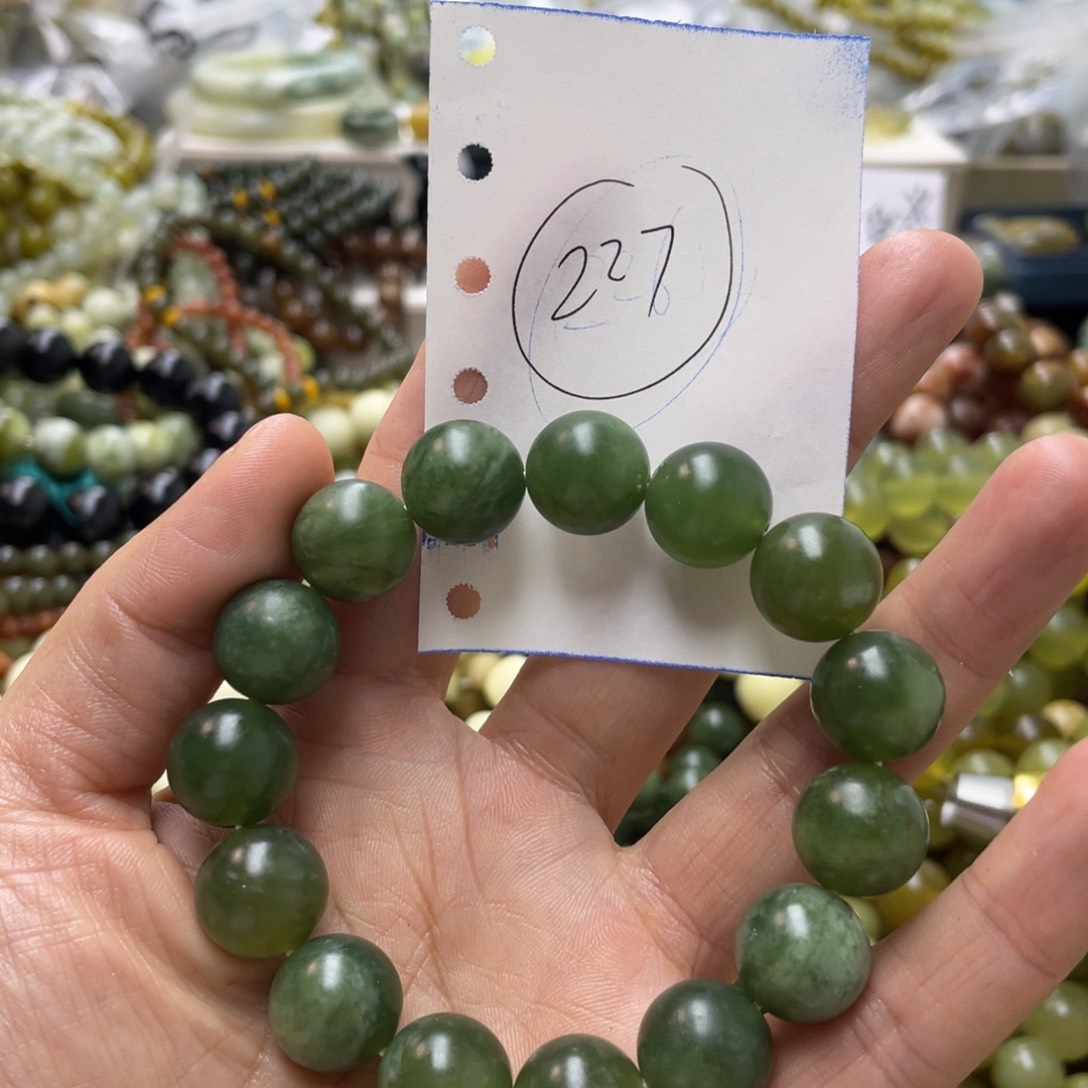 蛇纹石玉手链未镶嵌