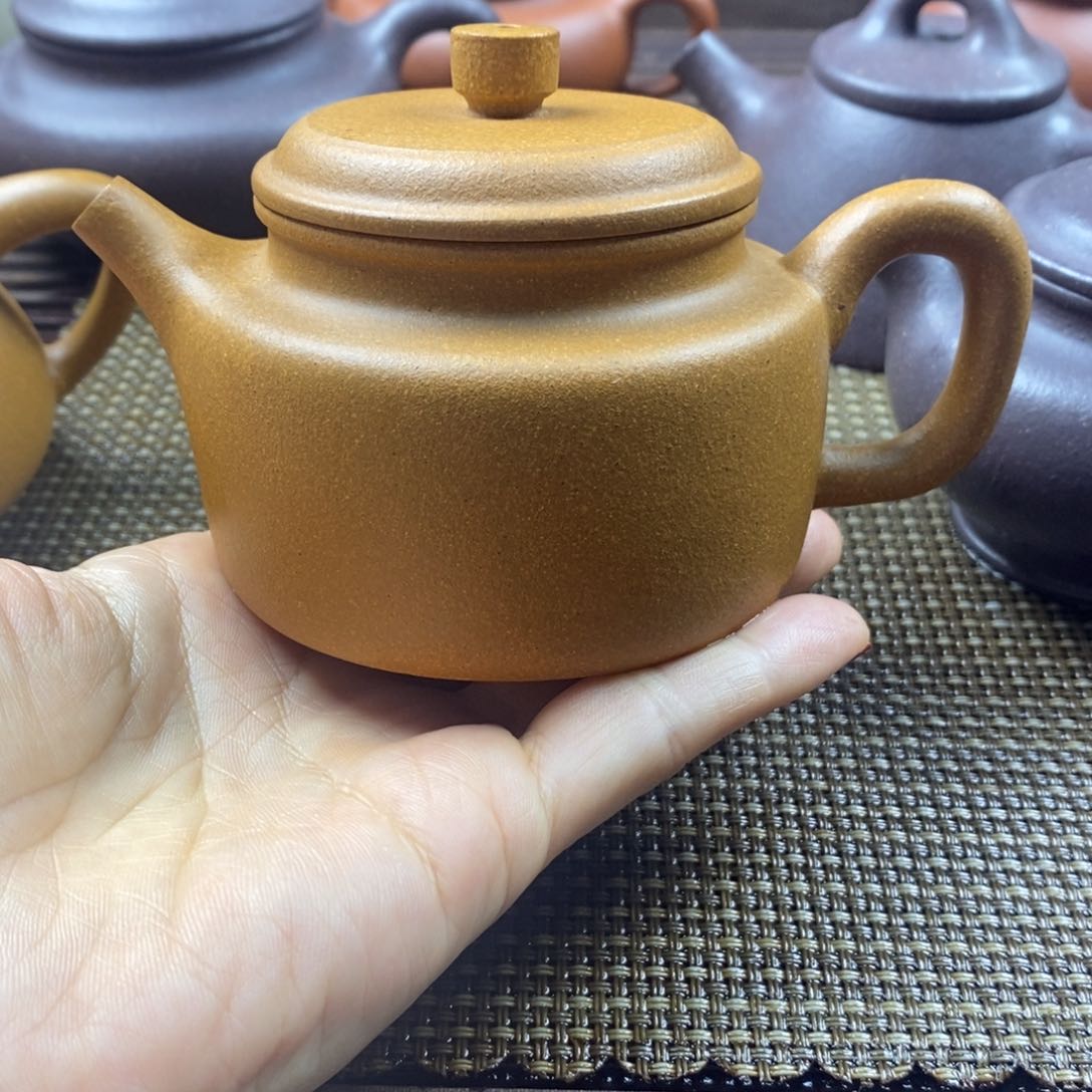 紫砂茶壶陈*220cc紫砂壶黄金段