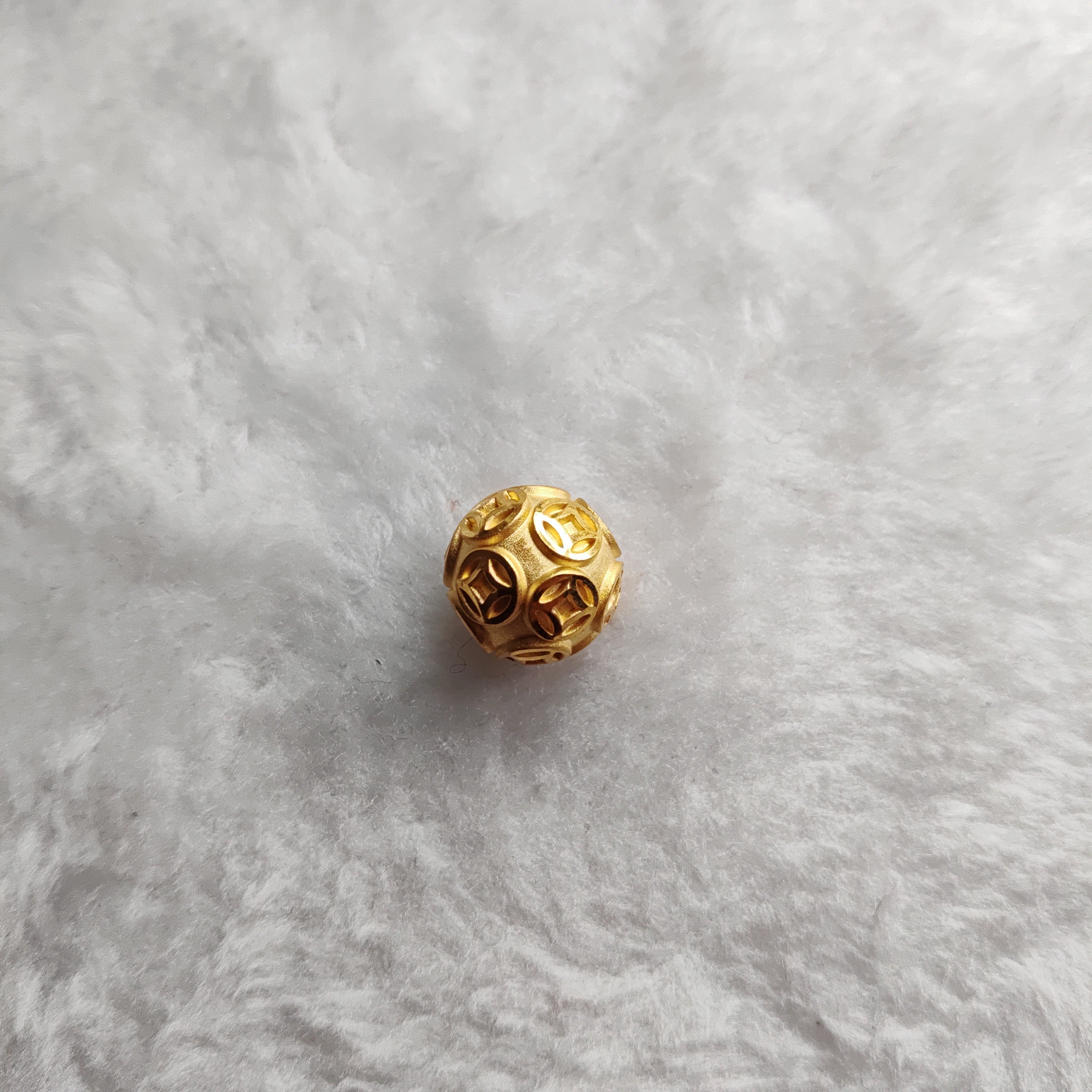 金元宝足金999貔貅珠子首饰