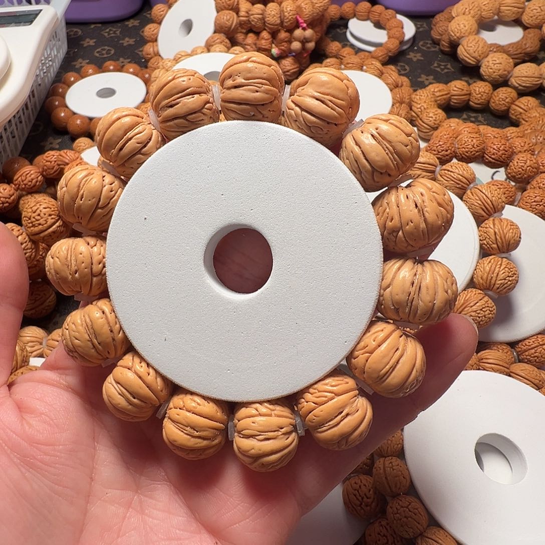 手串桃核白月光手串19