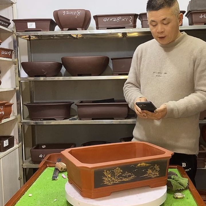 宜兴紫砂花盆花盆