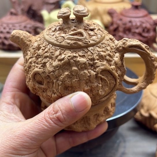 紫砂茶案全手工制作