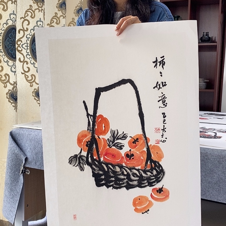 国画纯手绘国画写意作品45*68