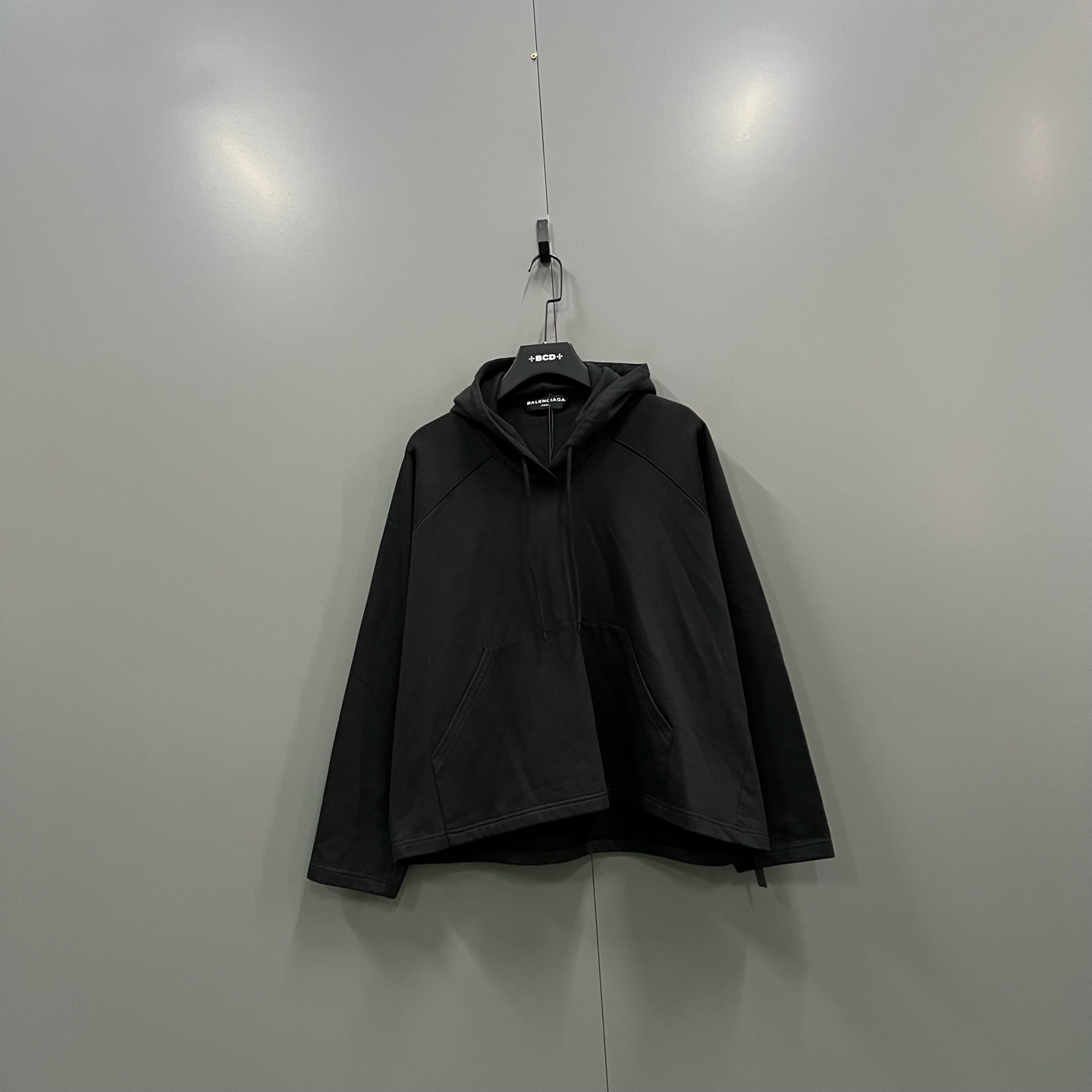 未使用 Balenciaga/巴黎世家 jp1221 黑色帽衫 XL码 017973