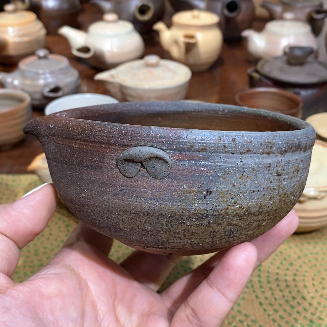 柴烧侘寂粗陶茶具
