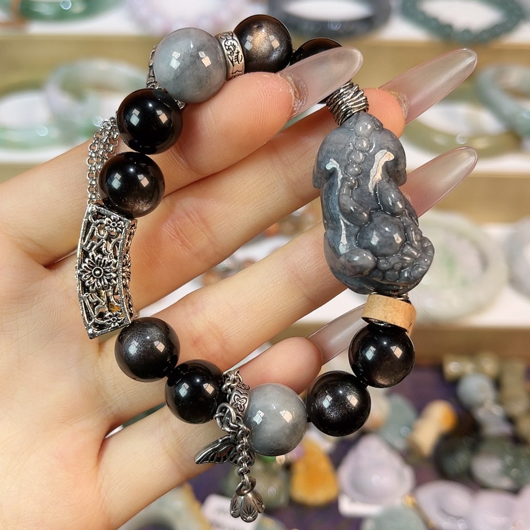 翡翠未镶嵌手链手链