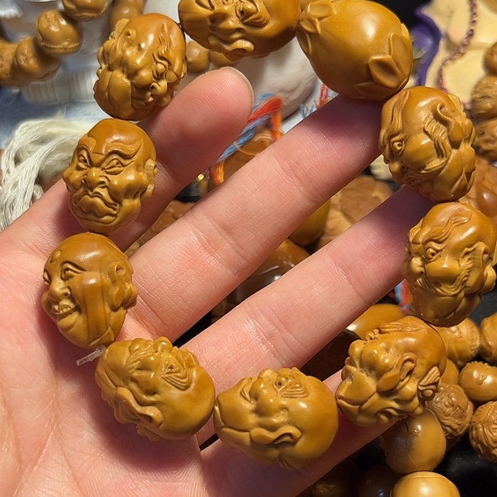 橄榄核手串/手链写实罗汉