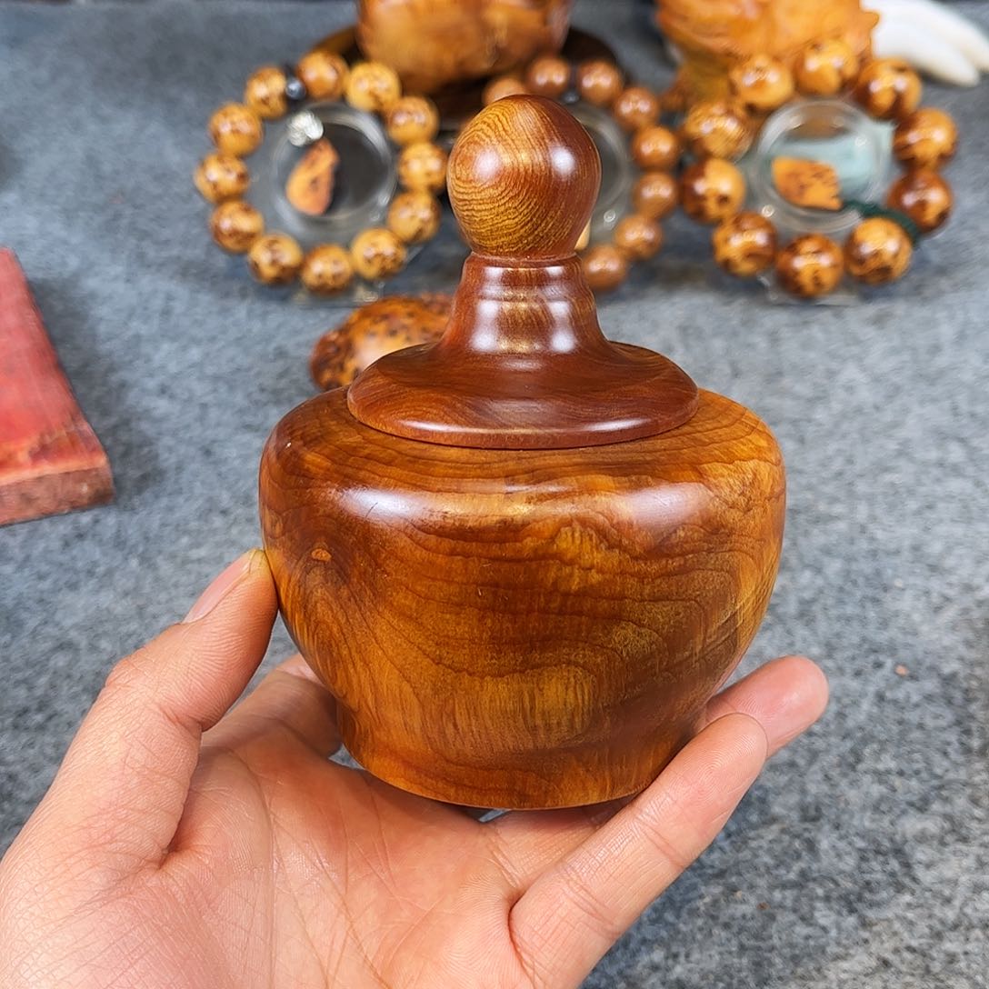 柏木（崖柏）精品茶叶罐