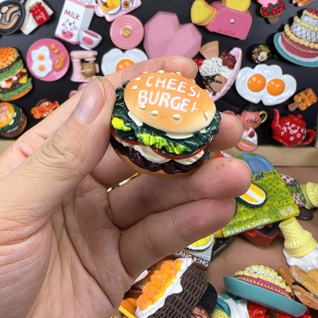 双层款汉堡冰箱贴