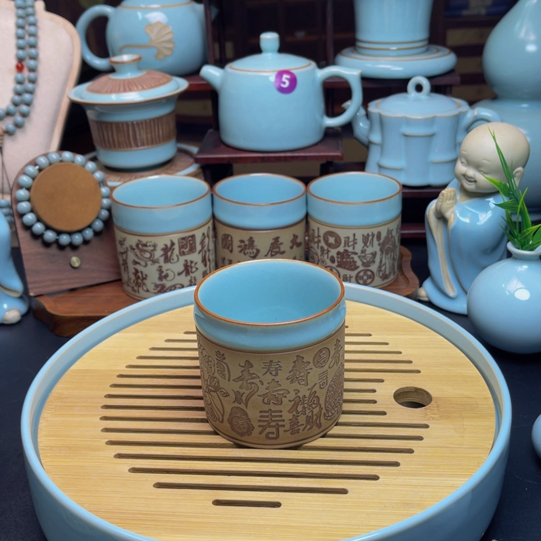 【闪购商品】摆件陶原产地茶器，盖碗，手串