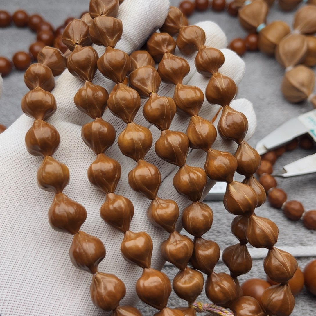 橄榄核手串/手链相****1.3四花铁核脖挂