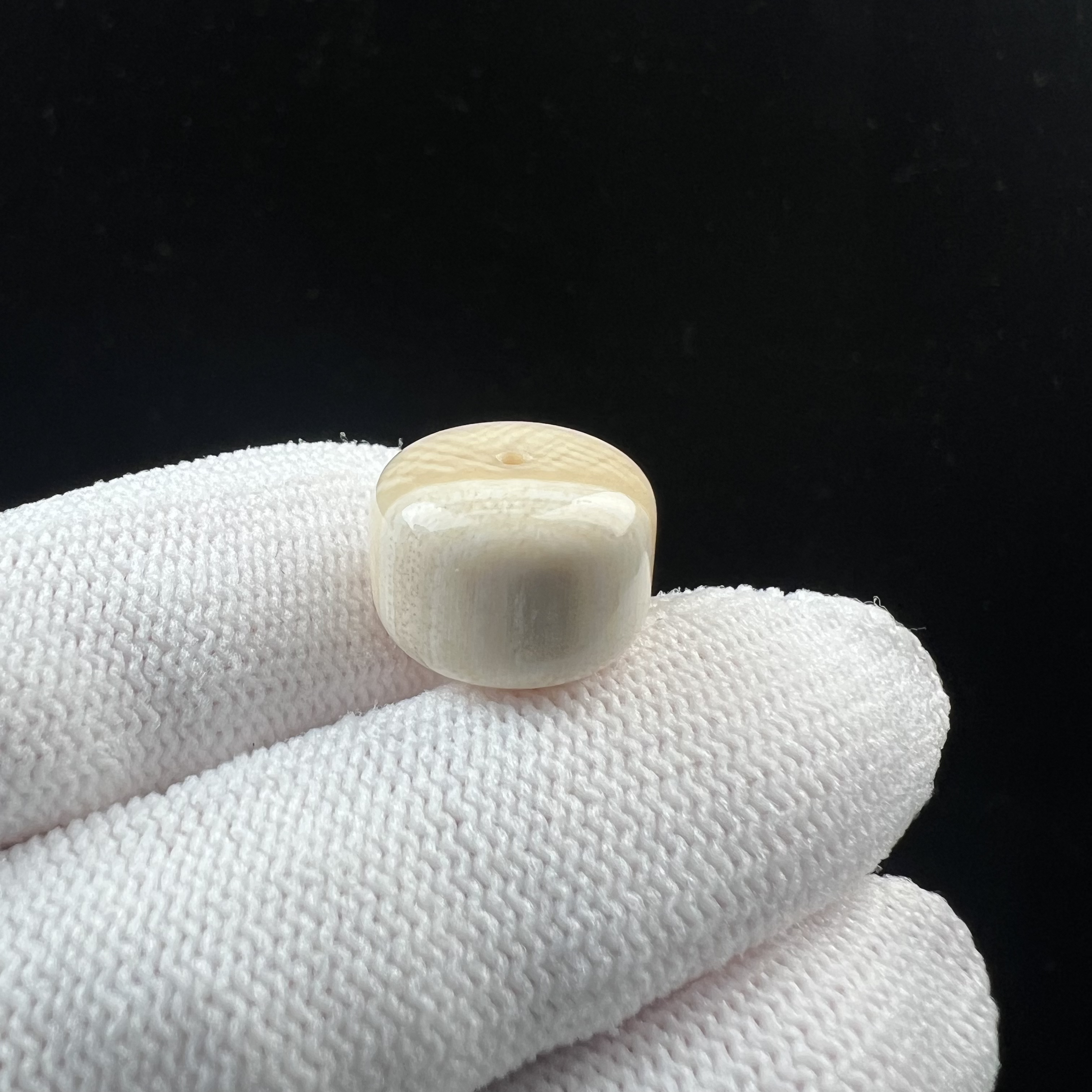 A4073天然猛犸牙 墩子 14*10mm支持鉴定 假一罚四