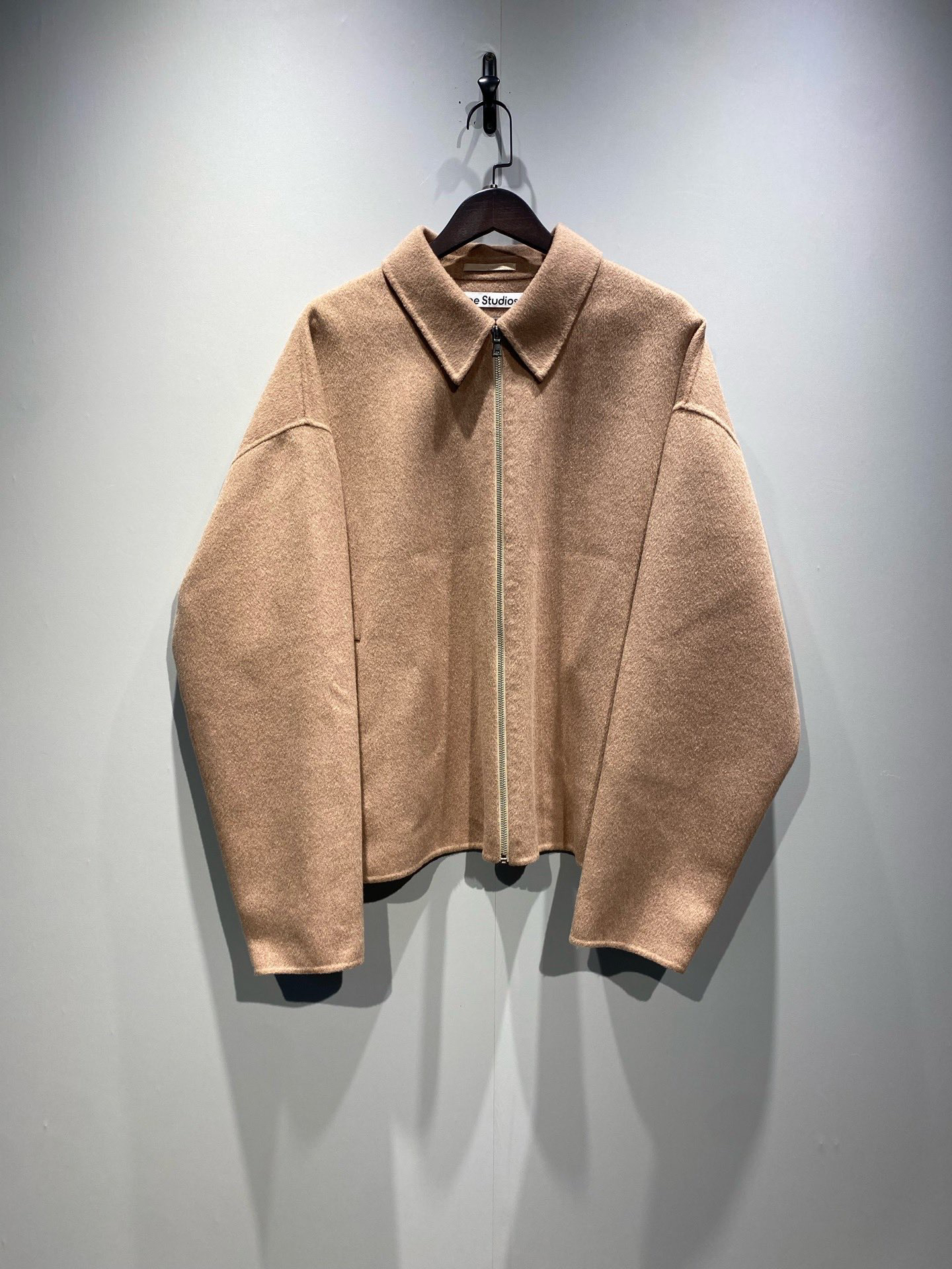 99新 DIOR/迪奥 Acne徽标Logo 羊毛夹克外套  驼色/48码/0175