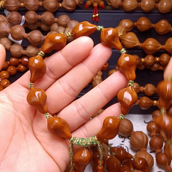 石***洞手串/手链橄榄核橄榄核手串铁核异形1.3+