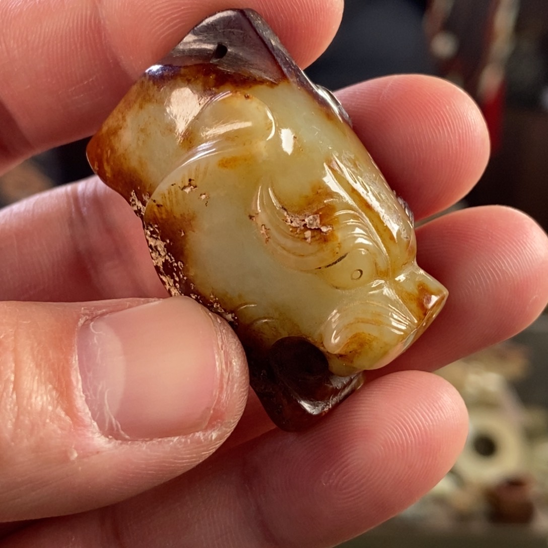 和田玉挂件未镶嵌东**～