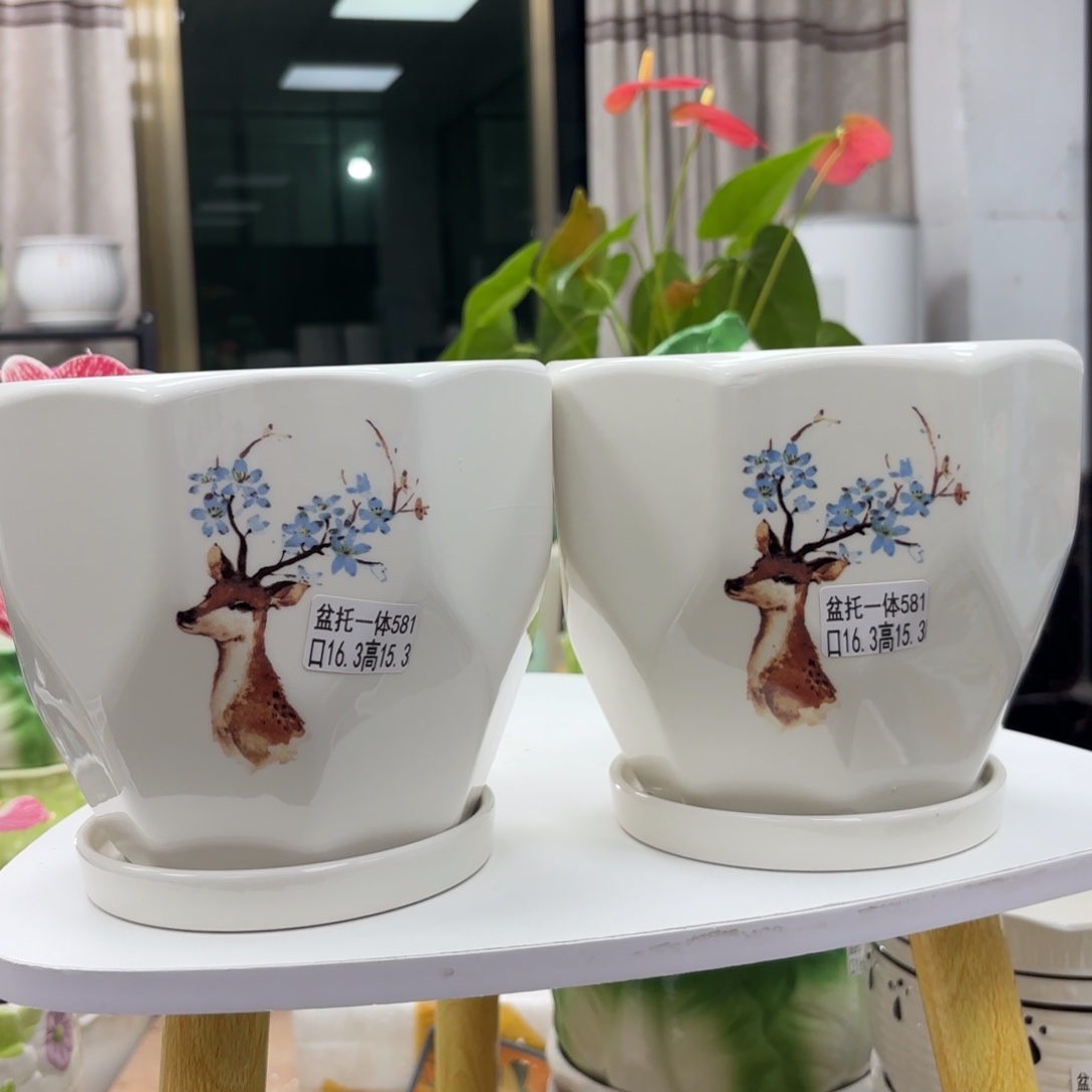 @夏西陶瓷花盆@@5581