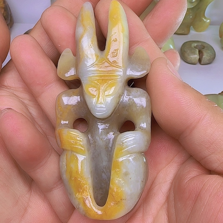 和田玉吊坠(不含链)未镶嵌