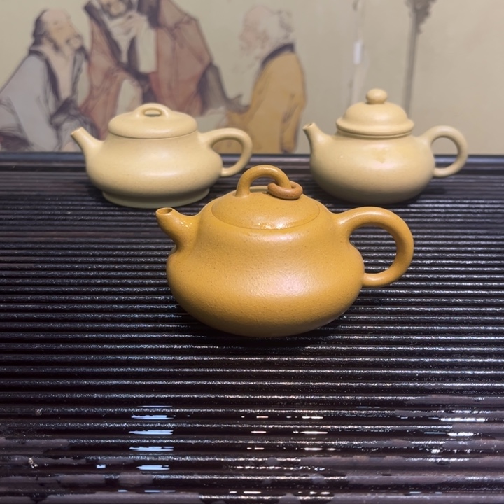 紫砂茶壶葫芦黄金段