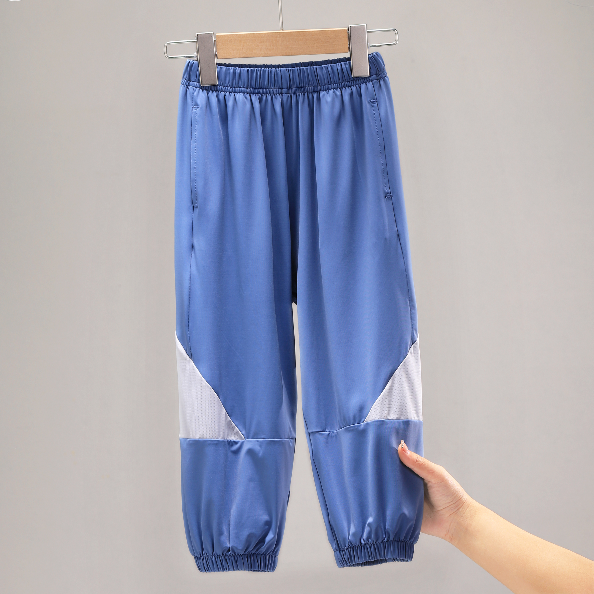 清仓儿童夏季冰丝裤户外凉感防晒裤防蚊裤儿童长裤运动休闲裤2137